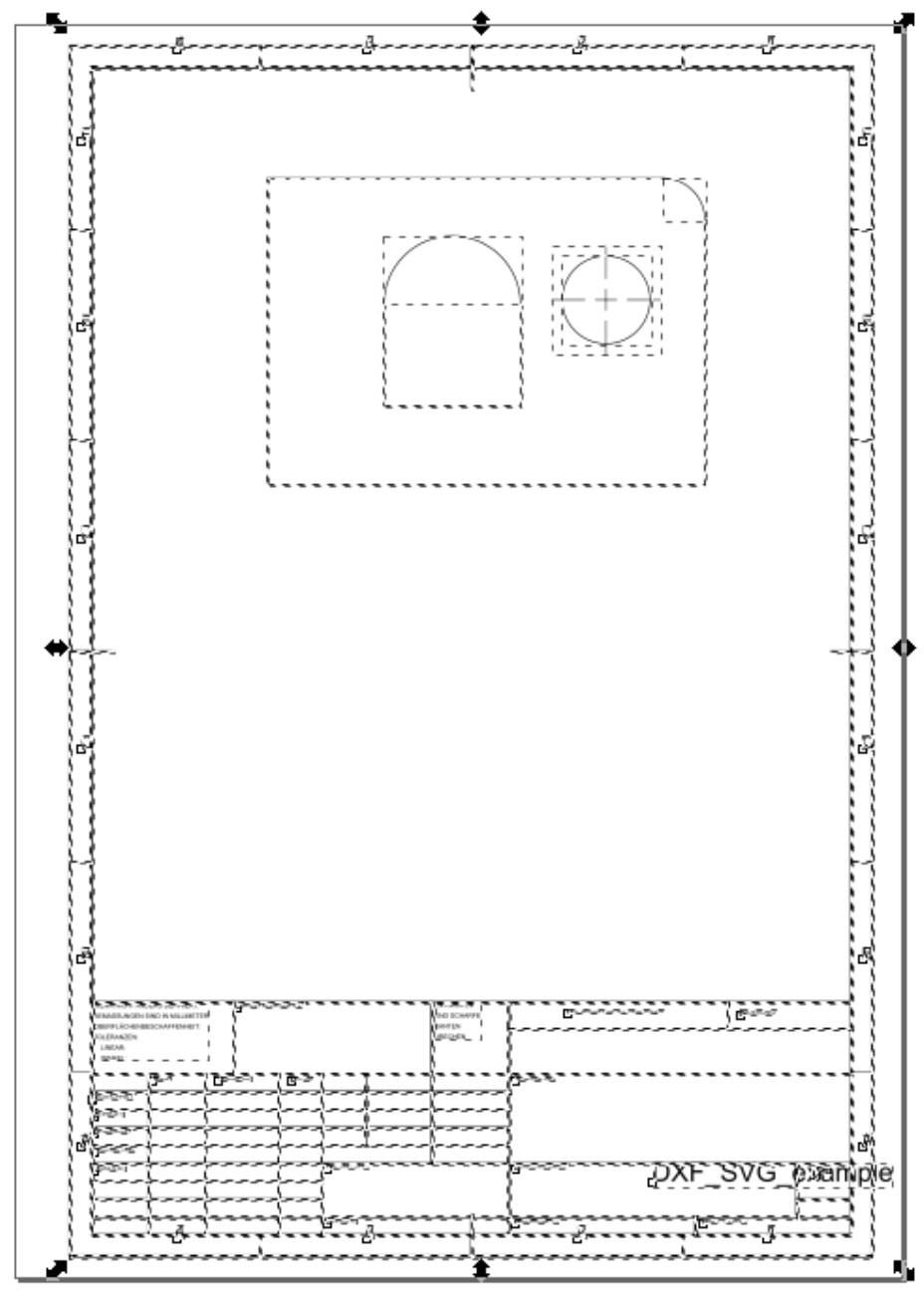 Convert DXF to SVG in Inkscape